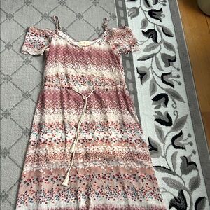 Wishful Park Red and Pink Patterned Top